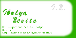 ibolya mesits business card